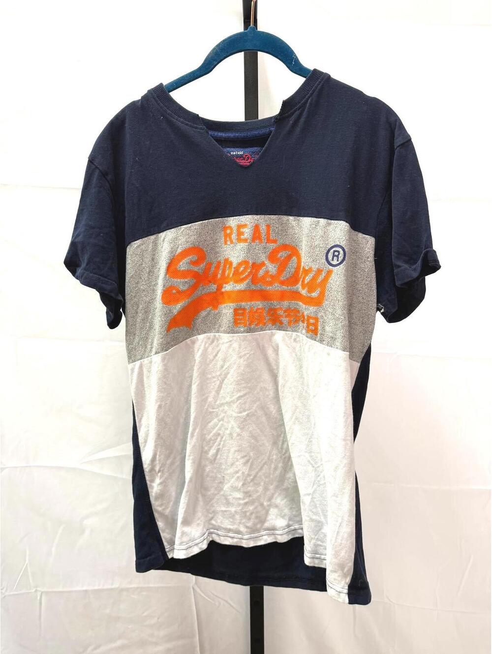SuperDry Men's Color Block Short Sleeve T-Shirt Large